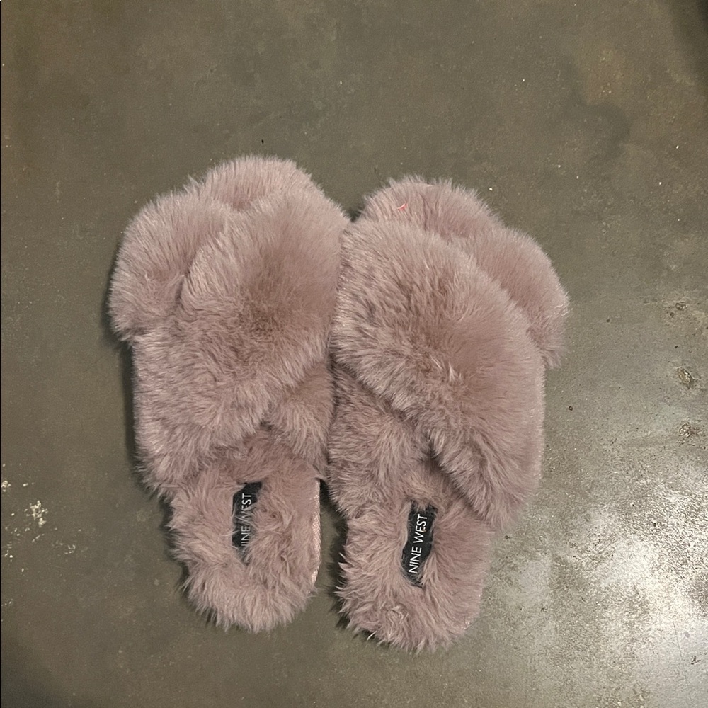 Nine West Women's Plush Slippers - Mauve
